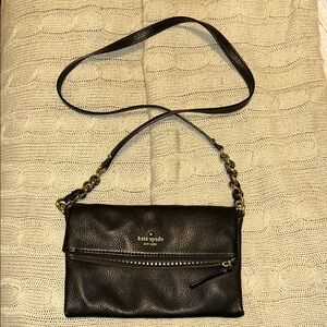 Kate Spade Black Pebbled Leather Crossbody Bag